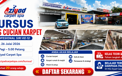 Kursus Memulakan Bisnes Cucian Karpet Siri 12
