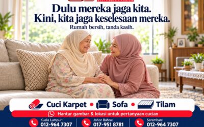 Kebersihan Rumah untuk Warga Emas: Jaga Karpet, Sofa dan Tilam dengan Lebih Teratur